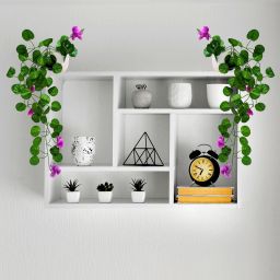 fancymart Artificial Flower Vine Plant Falling with Pot : Pack of 2 (Natural Touch & Feel) Wild Artificial Plant with Pot image 5