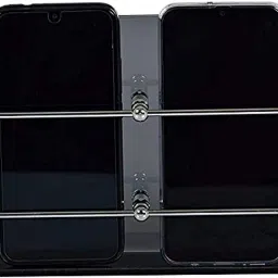 Gridlab Black Double Mobile Holder Stand for Phone Charging,Remote Holding Mobile Holder Mobile Holder-21