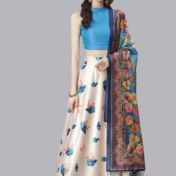 Kaizen TEXO FAB Semi-Stitched Lehenga & Unstitched Blouse With Dupatta-29