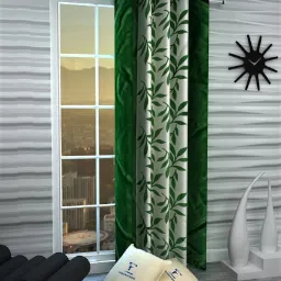 152 cm (5 ft) Polyester Semi Transparent Window Curtain Single Curtain-11