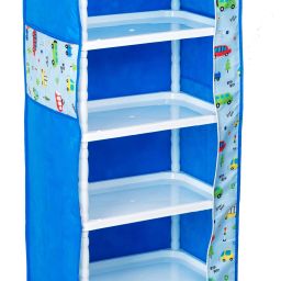 Baby Wardrobe for Clothes 6 Shelve almirah for Clothes PVC Collapsible Wardrobe-image-94