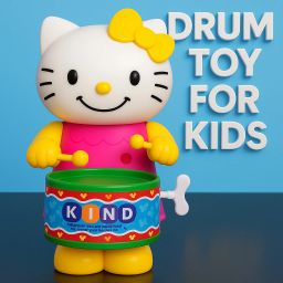 Kitty Cute Drummer Toy with Drumming and Dancing Action for Kids-image-24