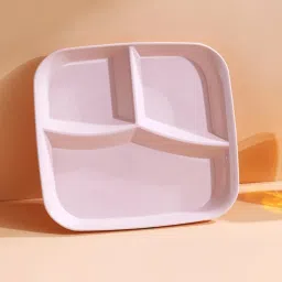 3 Compartments Divided Square Wheat Straw Dinner Plate-Unbreakable,Eco-Friendly Dinner Plate-picture-25