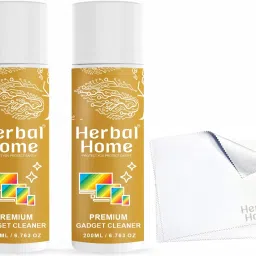 Herbal Home Gadget Cleaner Spray ( 200 Ml + 200 Ml ) + 2 Microfiber Cloth for Computers, Gaming, Laptops-10