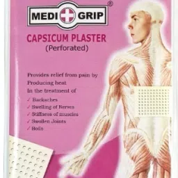 Capsicum Plaster-Perforated Pain Relief for Backache & Muscle Stiffness-10pc First Aid Tape-image-71