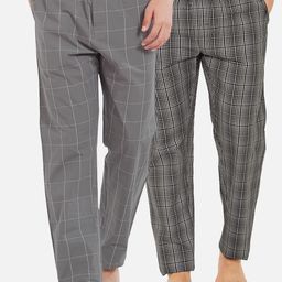 XYXX Men Super Combed Cotton Pack of 2 Checkmate Lounge Pants XYPYJM2PCKN49-picture-29