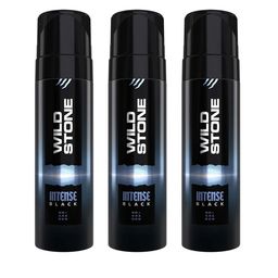Wild stone Men Set of 3 Long Lasting No Gas Intense Black Body Deodorant - 150 ml Each-10