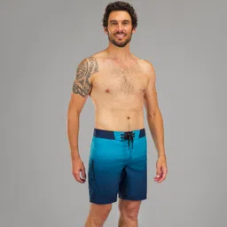 olaian Men Surfing Boardshorts 500 Mid Gradient Blue-picture-2