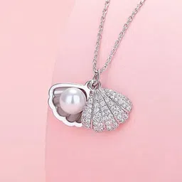 MEENAZ Silver-Plated Contemporary Pendants with Chains-image-7