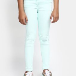 V-Mart Girls Regular Fit Mid-Rise Clean Look Coloured Cotton Stretchable Jeans-image-22