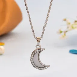 Silvermerc Designs Silver-Plated Oval Pendants with Chains-54