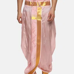 Sethukrishna Men Mid-Rise Art Silk Dhotipants-image-83