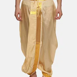 Sethukrishna Men Mid-Rise Art Silk Dhotipants-image-88