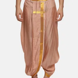 Sethukrishna Men Mid-Rise Art Silk Dhotipants-image-66