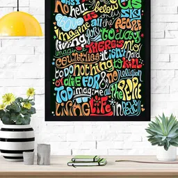 Gallery99 Multicoloured Imagine  Texture Paper Framed Art Print-image-33