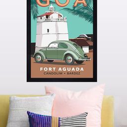 Gallery99 Green Goa Texture Framed Art Print-image-60