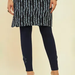 Soch Mid-Rise Cotton Ankle-Length Leggings-image-25