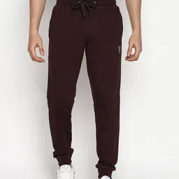 Van Heusen Athleisure Men Solid Drawstring Waist Side Panel Joggers-50