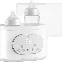 Duowarm Baby Bottle Warmer & Sterilizer | 10-in-1 Bottle Warmer for Milk, Food - 2 Slots-11
