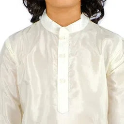 Sethukrishna Boys Cream-Coloured Kurta with Dhoti Pants image 2