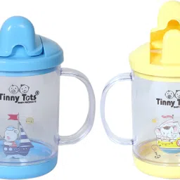 2 Baby Sippy Cup/Bottle Water/Juice/Milk 200ML Spout Sippers & Twin Handles-24