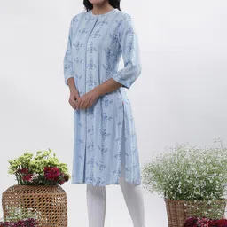 W Printed Regular Kurta with Trouser image 4