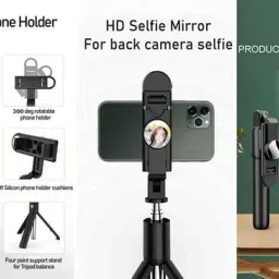 Adone Bluetooth Selfie Sticks with Remote and Light, 3-in-1 Multi Tripod Selfie Stick Bluetooth Selfie Stick image 4