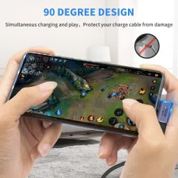 Bestor 90 Degree Type-C Male to Female Adapter | Right Angle USB C Adapter 40Gbps | 8K Video Display 100W Charging USB C Splitter Support USB Hub image 5