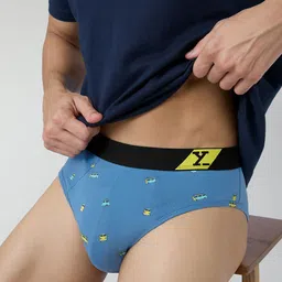 XYXX Men Printed Ultra-Soft Technology 100% Combed Cotton Sprint Basic Briefs XYBRF199-picture-55