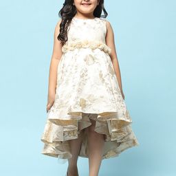 Biba Girls Floral Printed Sleeveless Pleated Fit & flare Dress-image-20