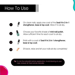 Moraze Set of Nail Paint 5 ml - Inbox with Double Ended Eyebrow Brush - Black image 2