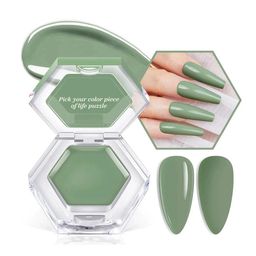 Modelones Single Solid Cream Gel Nail Polish Color Cube 3g - Tint Jade-image-95