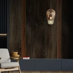 THE STELLAR KRAFT Transparent & Gold Toned Contemporary Glass Ceiling Lamps-image-95