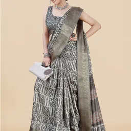 MIRCHI FASHION Geometric Printed Zari Saree-40