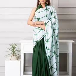 clothonus Tie and Dye Pure Cotton Block Print Saree-36