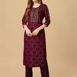 devkison Designer Women Paisley Printed Regular Thread Work Kurta with Churidar-picture-25