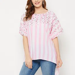 Ruhaans Floral Printed Extended Sleeves Top-image-51