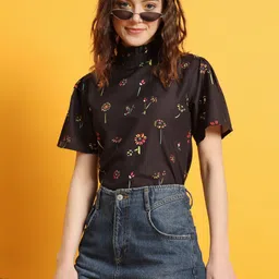 The Dry State High Neck Floral Printed Top-picture-15