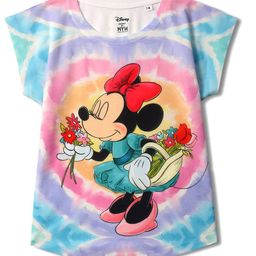 Wear Your Mind Girls Minnie Mouse Printed Short Sleeves Cotton T-shirt-image-6