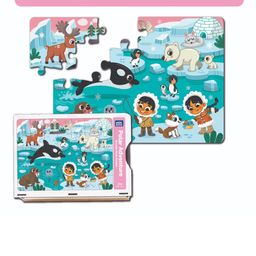 Mini Leaves Kids Polar Adventure 24 Pieces Puzzle Development Toy-56