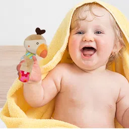 Baby Moo Infants Cream Coloured Parrot Handheld Rattle Toy-46