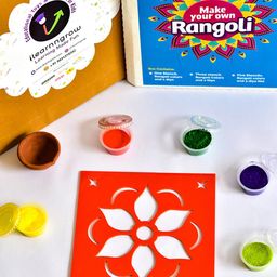 ilearnngrow Diwali DIY Rangoli Kit - Flower-image-1