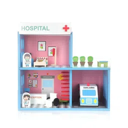 Aditi Toys Kids Wooden Hospital Set With 4 Rooms-34