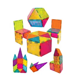 WEMBLEY Kids Constructing & Creative Magnetic Tiles-42