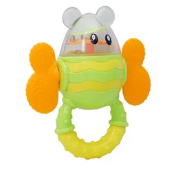 Baby Moo Kids Green & Orange Butterfly Rattle Teether-50