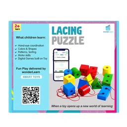 wonderLearn Kids Red & Blue Lacing Beads Skill Development Toys-28