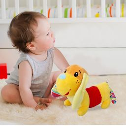 Baby Moo Unisex Kids Yellow Puppy Yellow Soft Rattle Toy-55