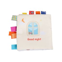 Baby Moo Kids Cream & Yellow Learning With Puppy Activity Cloth Book image 4