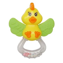 Baby Moo Unisex Kids Yellow & Green Duck Rattle Teether image 3