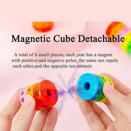 ADKD Kids 3-pcs Magnetic Arithmetic Math Learning Toy with Cylinder Numbers & Symbol Toys image 5